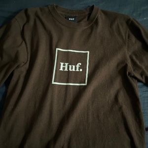Brown long sleeve HUF shirt